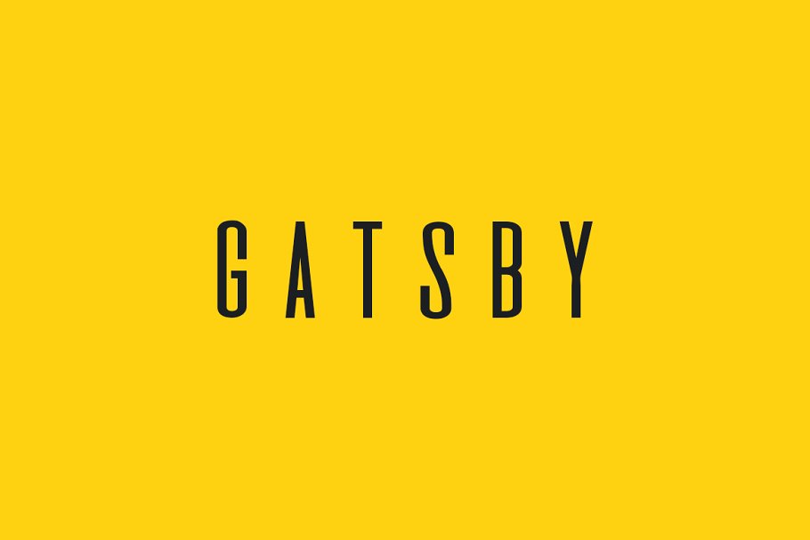 Пример шрифта Gatsby #1